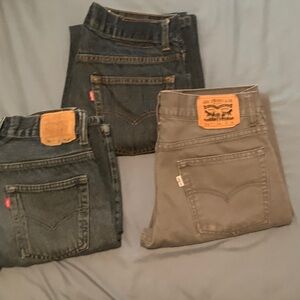 Levi's Men's Denim Jeans - Black and Gray